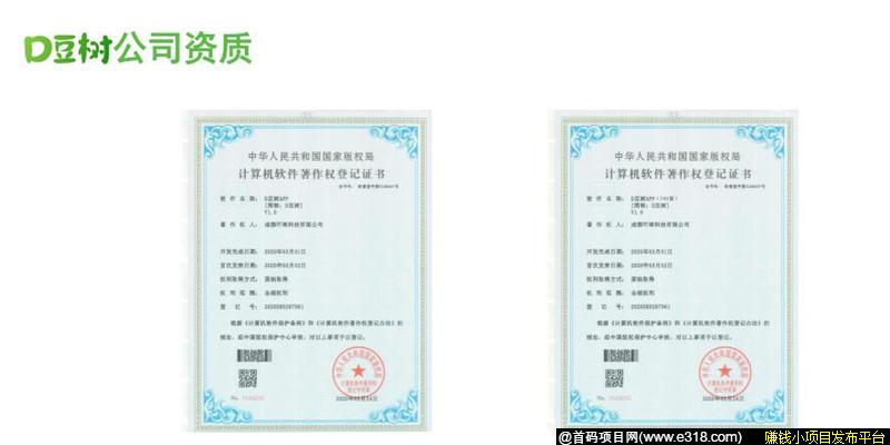 D豆树首码，养成升级分红玩法，静态收益每月200+