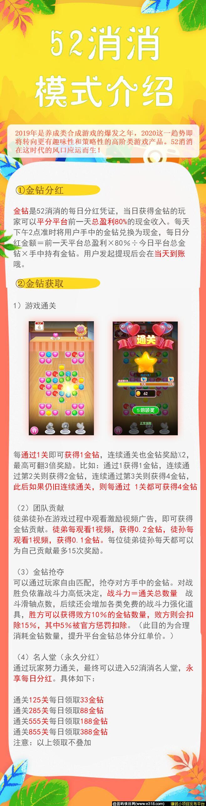 52消消，首码预热，0撸,静态收益高