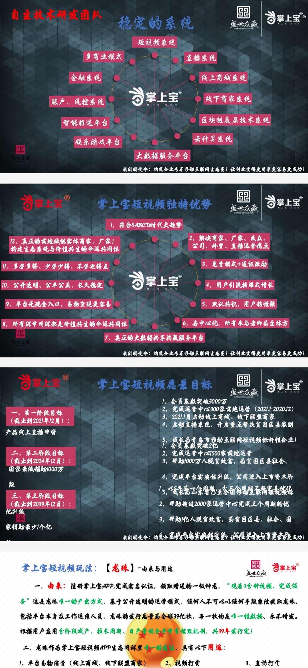 掌上宝短视频，注册送产18龙珠神龙，一龙珠9，上涨空间大。