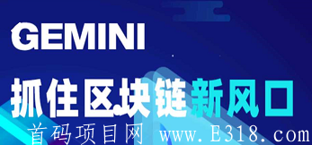 「GEMINI双子网络」- 正在空投糖果,注册sm认证送体验kuang机一台,25天产10GN,团队化推广,已上所