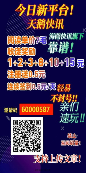 天鹅快讯首码（鲨鱼阅读旗下）-通过阅读转发就能赚钱的软件