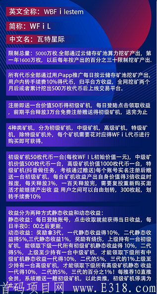 「瓦特星际APP」- 即将上线CEO交*所,一币初始价1元,注册认证送150币kuang机