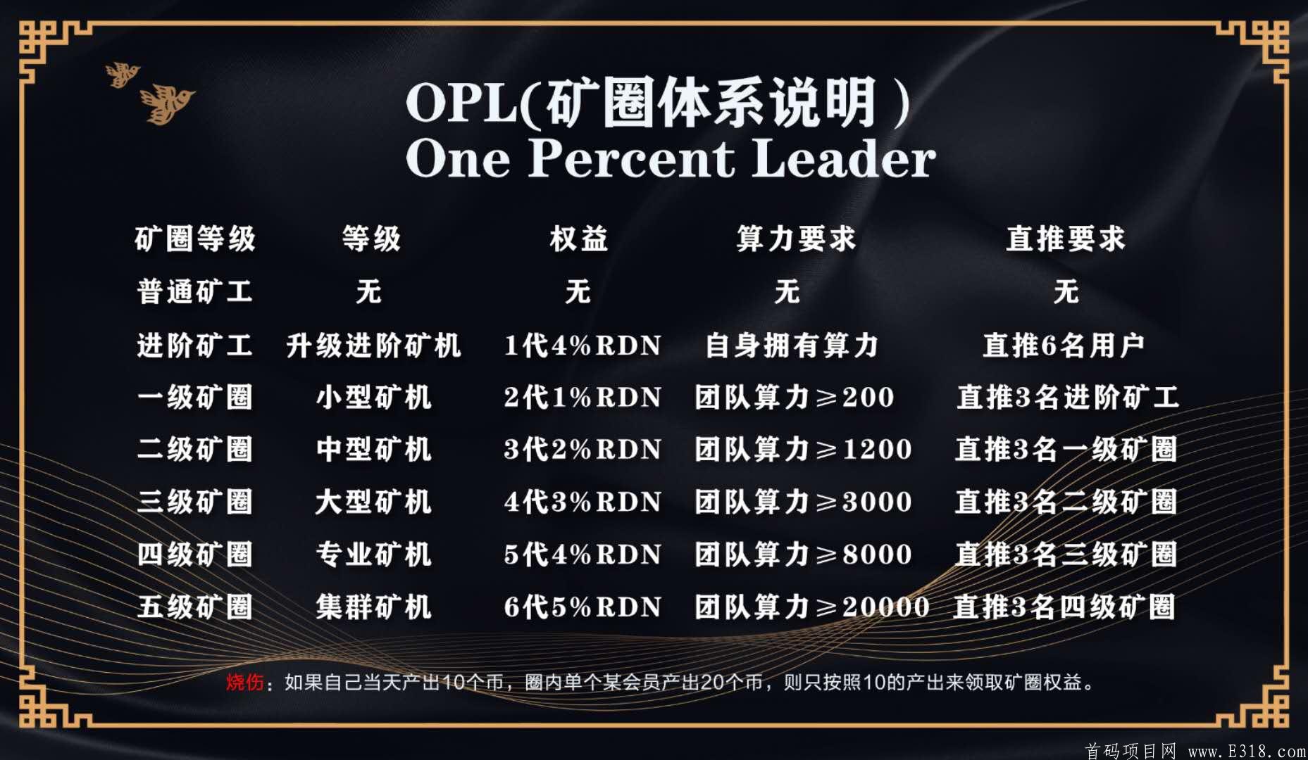OPL公链，8月底首码来袭