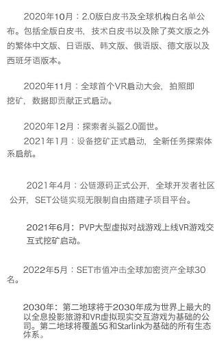 「SET第二地球」- APP正式上线,全球首款VR概念公链发布上线,总量5.101亿枚,日产总量37 万枚 「SET第二地球」- APP正式上线,全球首款VR概念公链发布上线,总量5.101亿枚,日产总量37 万枚