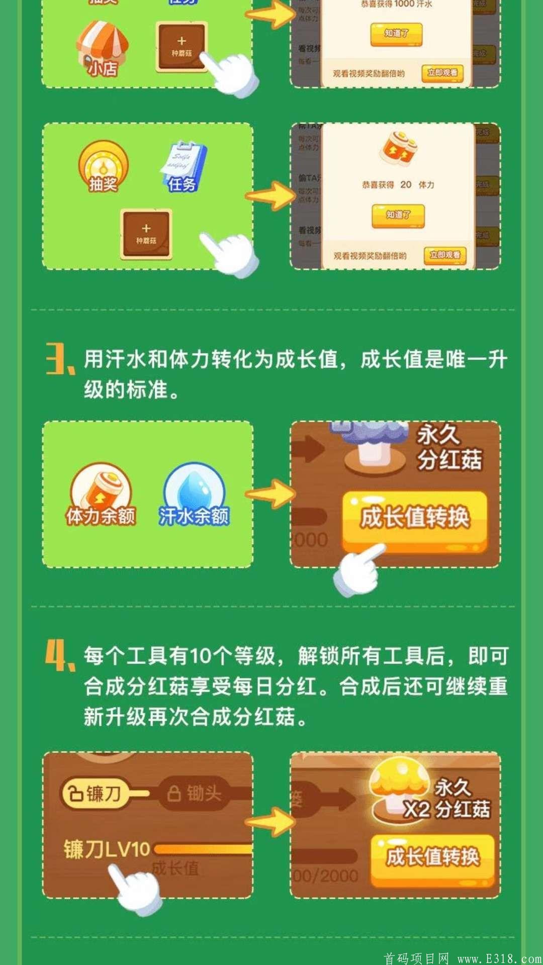 全民采蘑菇扶持28元+