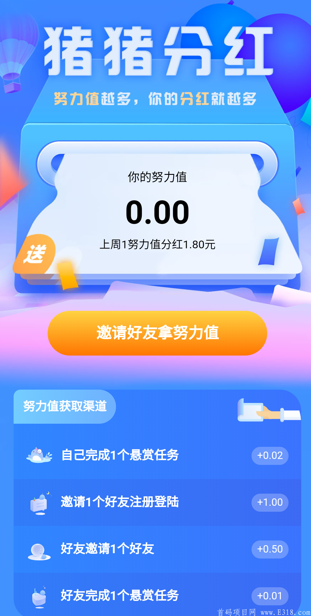 [猪八赚APP] — 实力悬赏平台，做任务，拿佣金，更有每周**免费拿