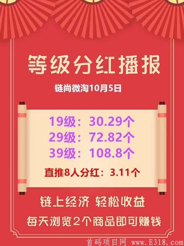 链尚微淘 二次排线 兜底二星  9月27日上线
