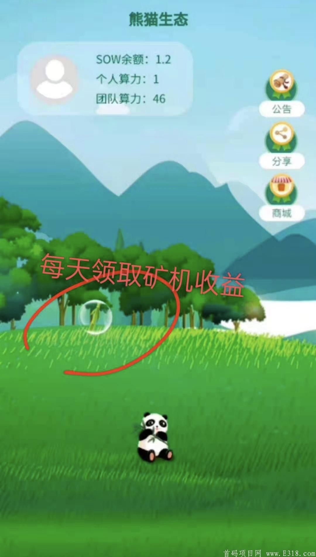 【熊猫生态】首码火爆来袭，绿色环保，等你占位