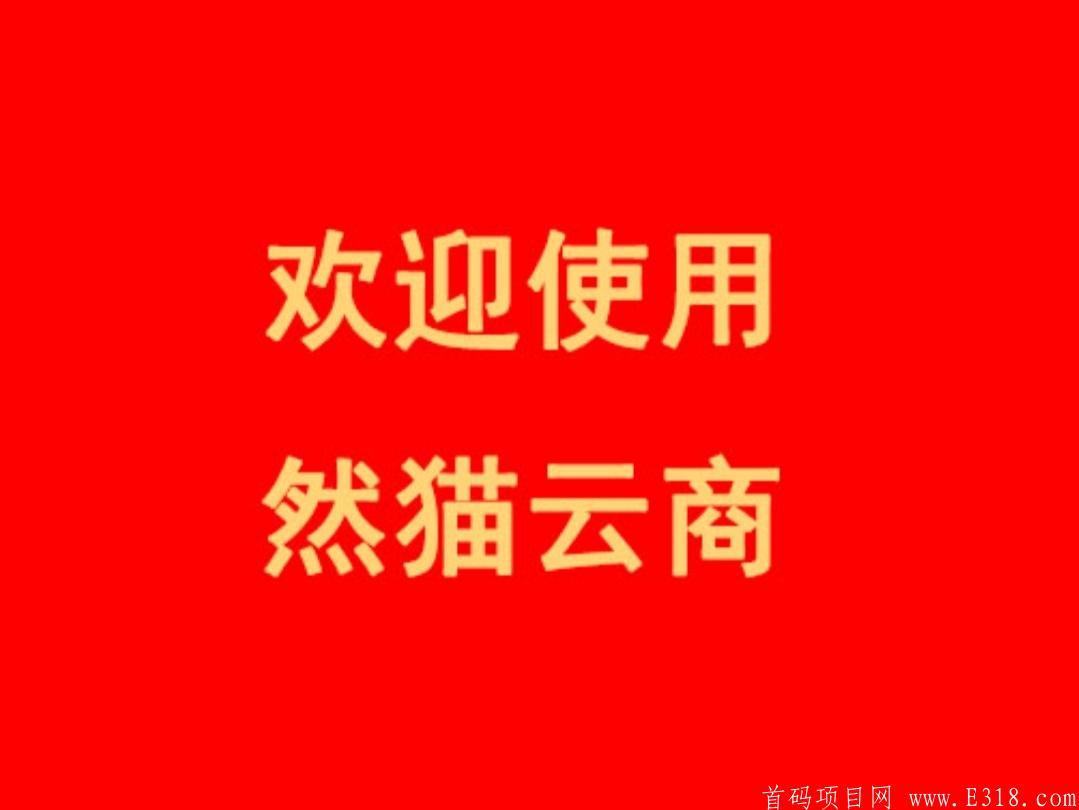 首码，然猫云商，云端创业轻松赚钱app火爆上线了！
