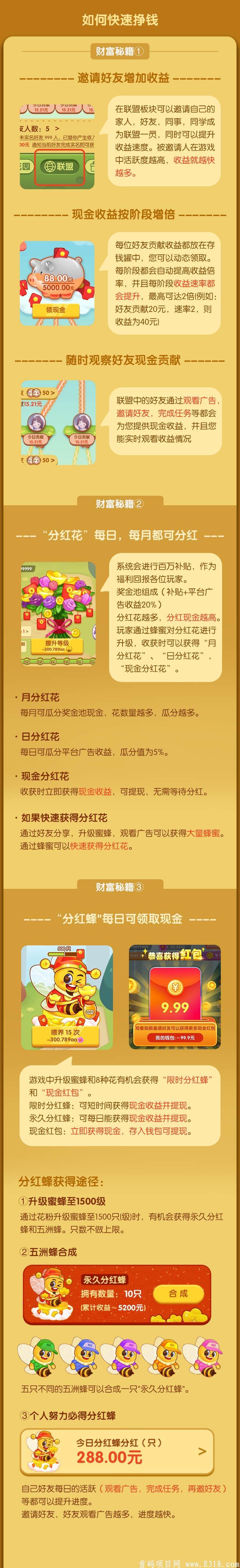 快乐小蜜蜂新版合成项目！2/1全网首发！对接各大团队长！