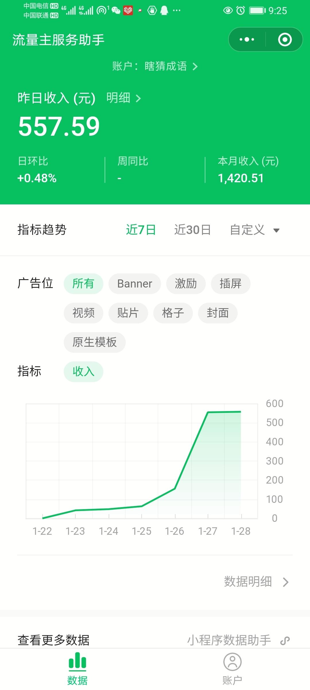 腾讯正规项目,小程序流量主赚钱