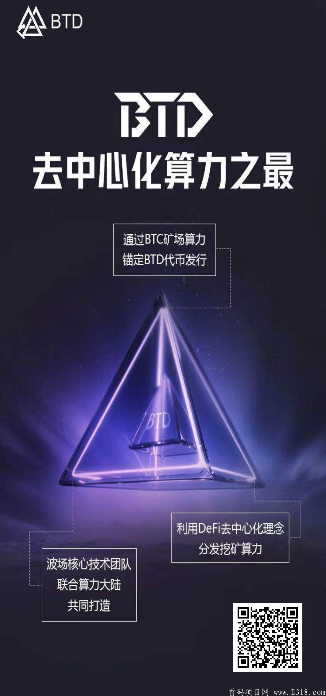 「BTD」- 注册送100U,每天释放5u,质押挖BTD,还没开始挖,先占坑