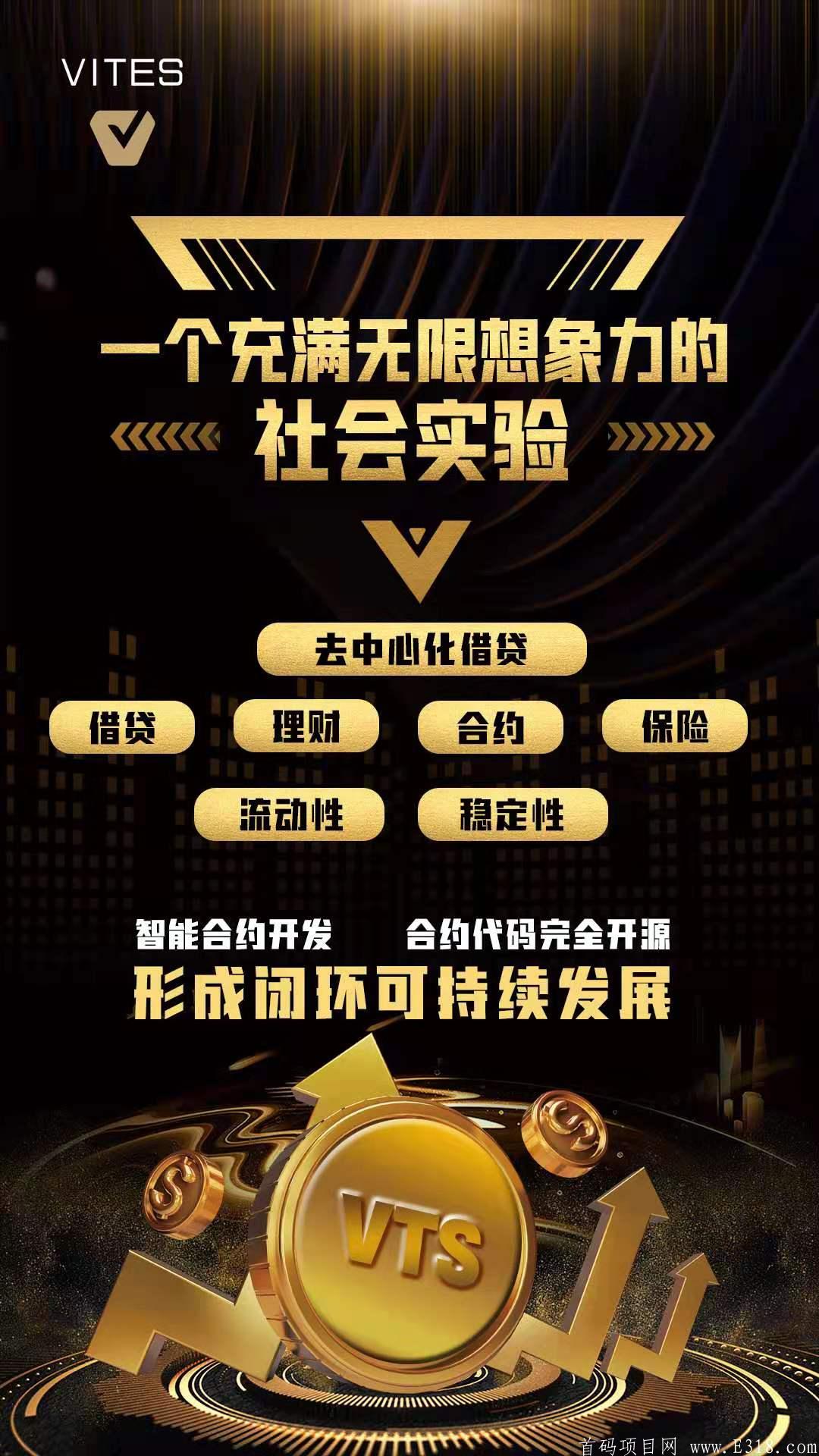 2021年黑马项目，Vites去中心化交*所，注册赠送21个VTS，首创defi对接领导人
