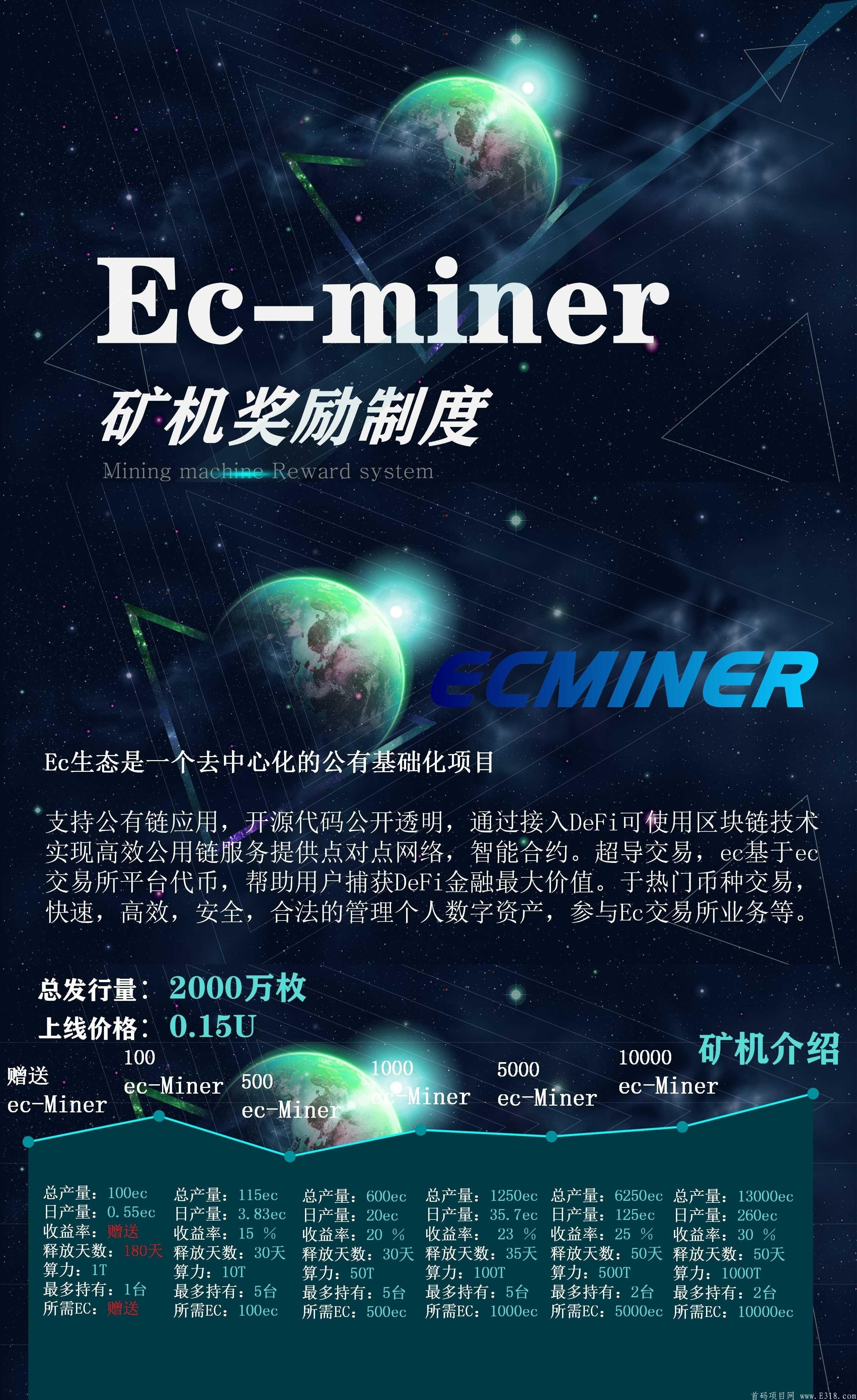 首码，EC公链