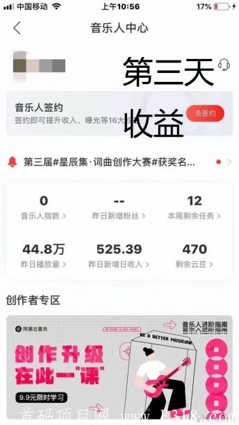网易旗下的这个赚钱项目，发歌曲可获得收益分成，可月赚10000+元 白嫖狗勿扰