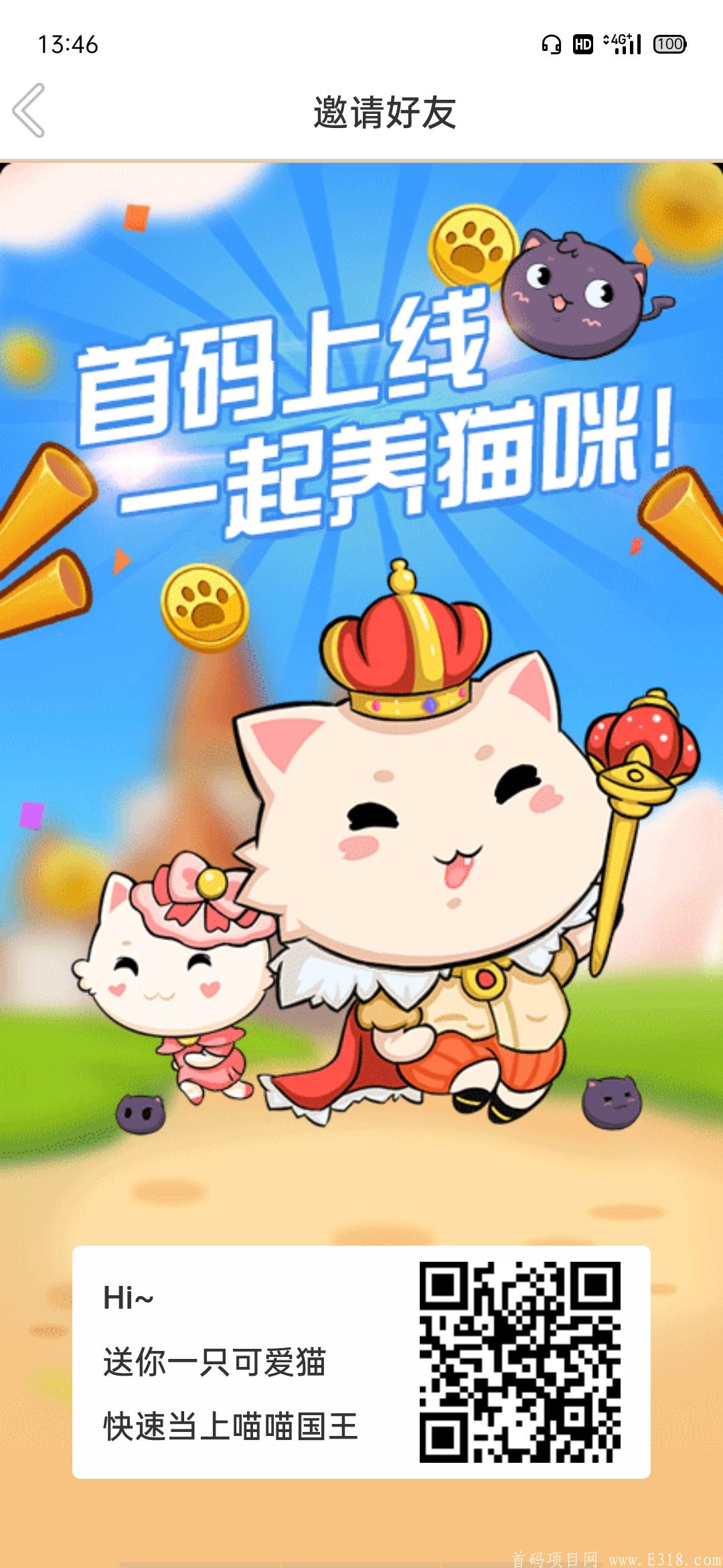 一起来养猫首码上线 福利多多