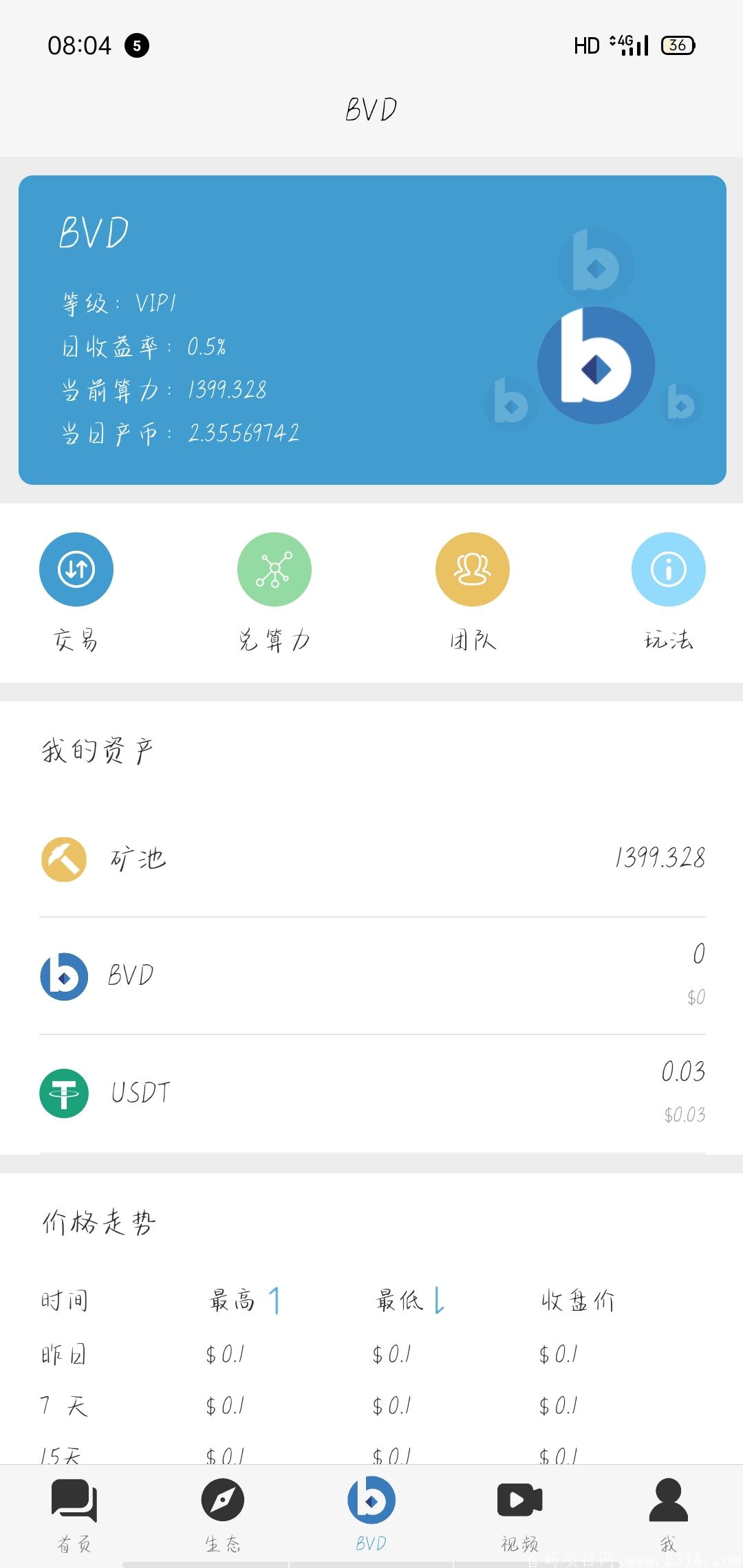 BVD币社交链首码亲测体验中，新颖有潜力先干为敬