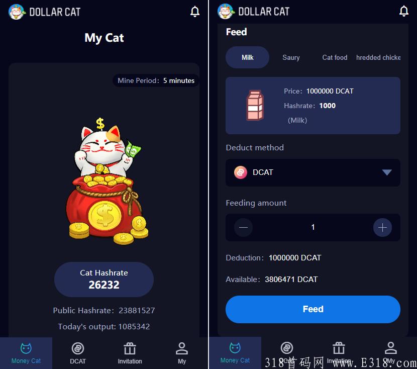 最新dollarcat挖kuang，以太链