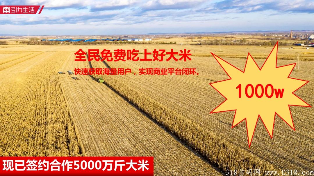 引力生活，全民免费领取怪蜀黍胚芽米