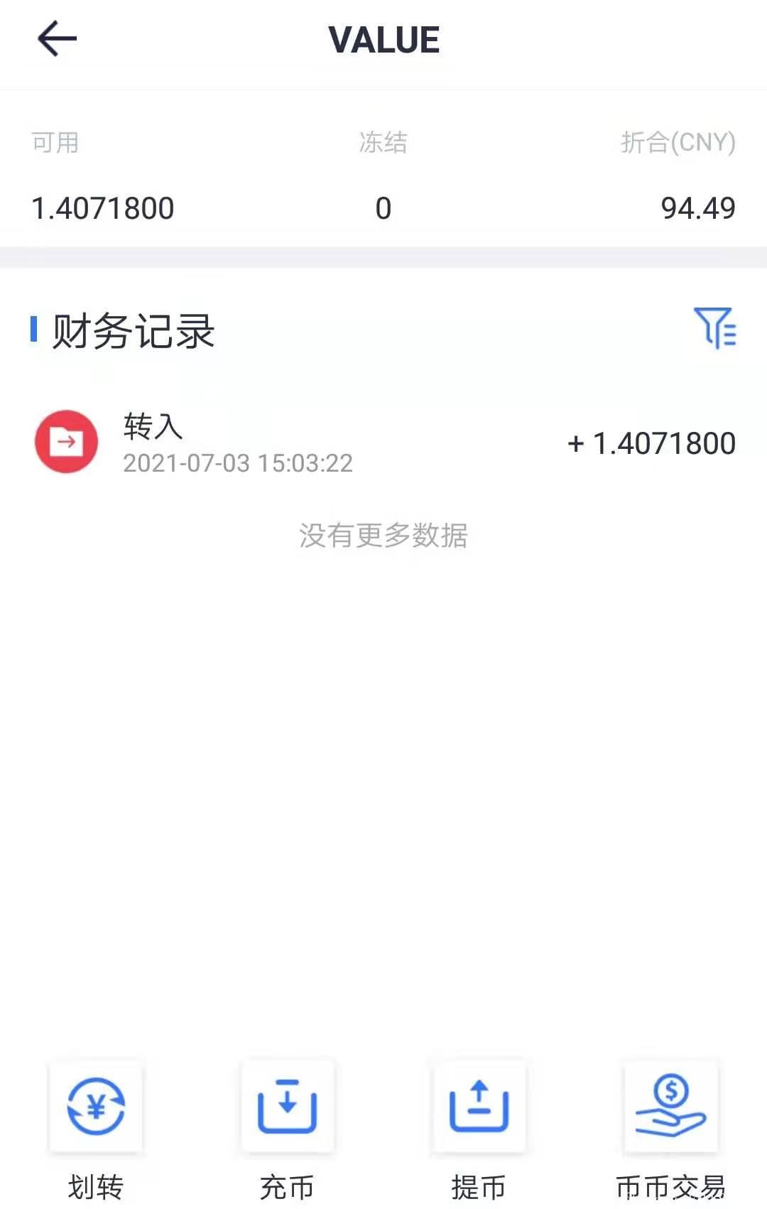 vchat已经开放交易，一币70元，实名认证并开启挖kuang。就赠送10算力，还每天增加10算力，即第二天就是20算力；一直赠送30天，直到30天就有300算力。