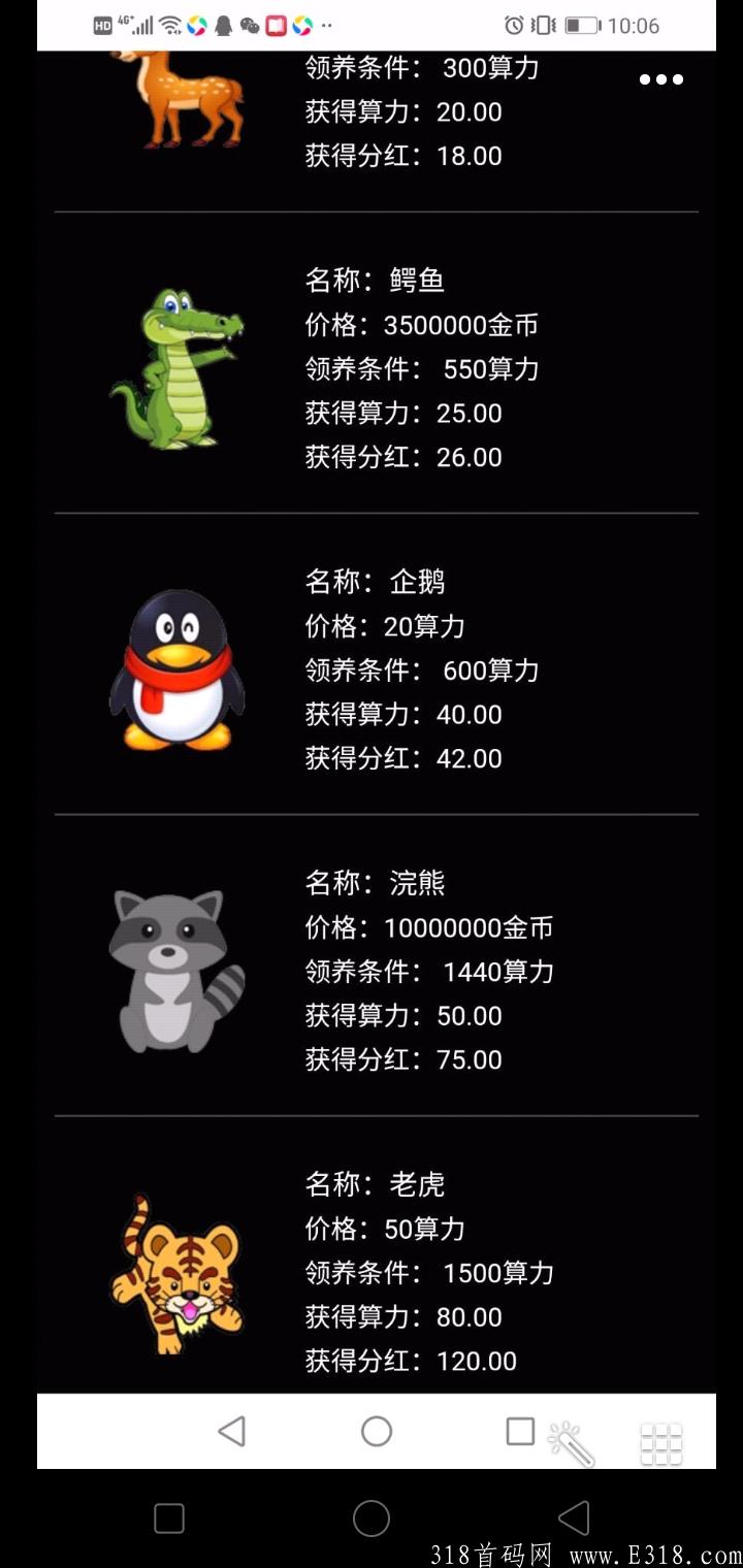 一起养动物，娱乐赚钱的游戏，不用合成，15级永久分红。
