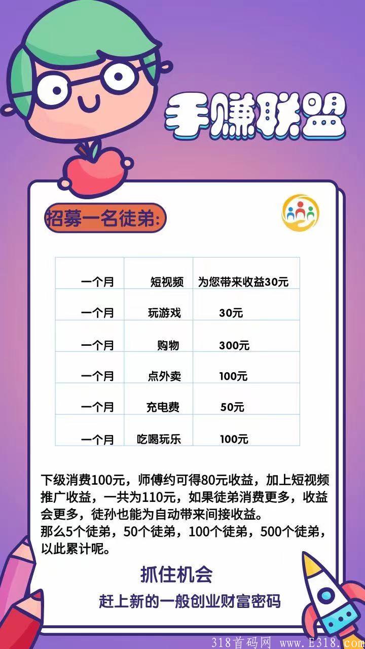 手赚联盟，7.20上线，日撸6元