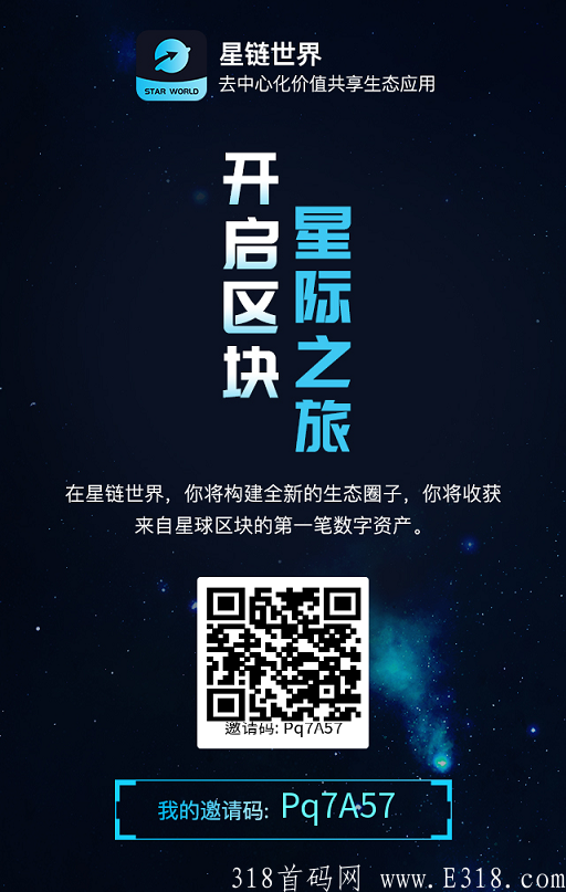 【首码】星链世界-星矿模式，团队**加成算力，1币1U，团队收益暴利,报手机号**扶持0.3U