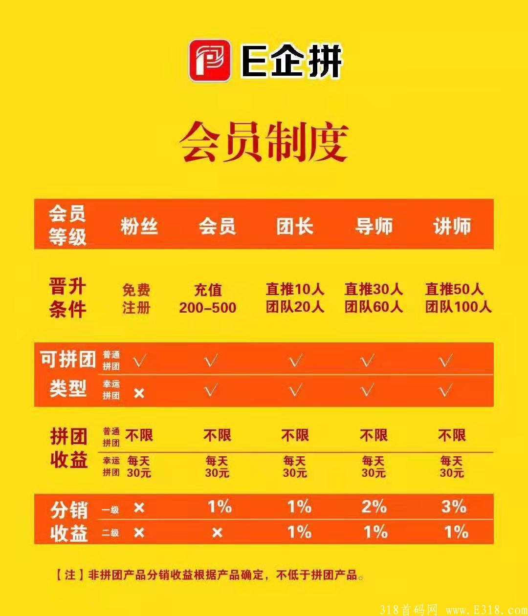 E企拼首码上线