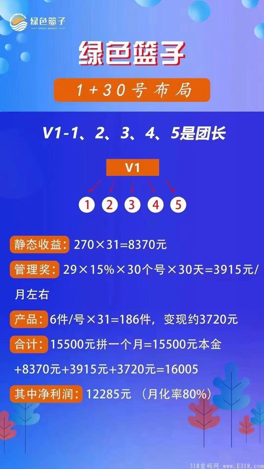 绿色篮子，目前拼团界里最稳定的，当天收益当天提，大大降低了投资风险