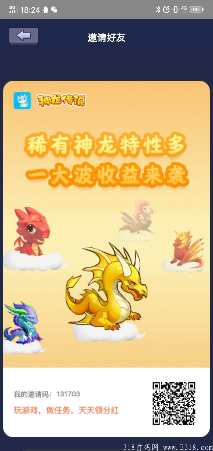 神龙传说**扶持3元