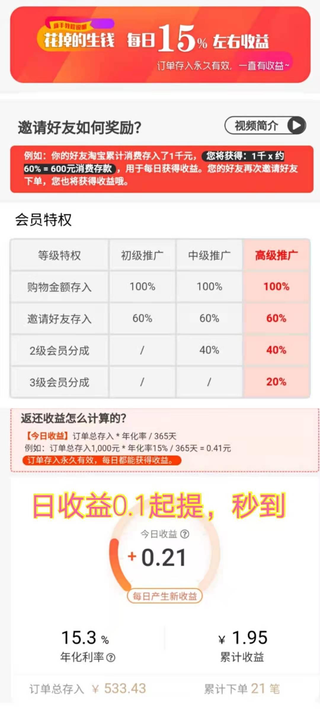 分享日记 一个养老分红的项目 0撸
