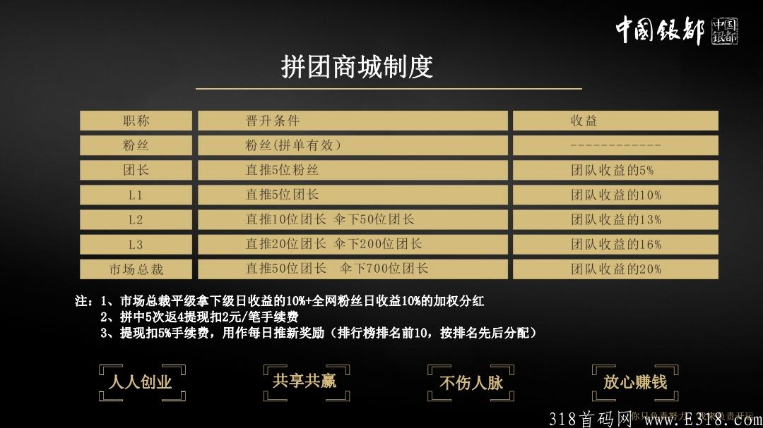 最新拼团项目—中国银都