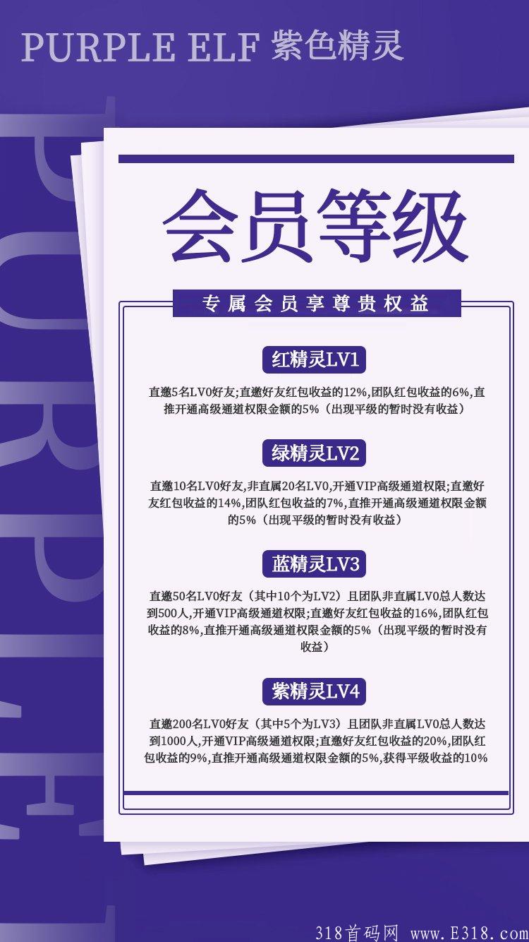 紫色精灵稳定半个月继续招募团队长