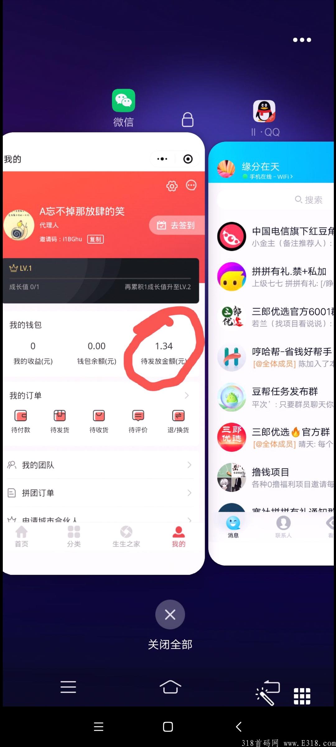 首码团生生，傻瓜式赚钱，啥也不做，会提现就行。