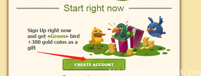 Coin Birds，注册赠送300金币，可购买鸟，鸟产出蛋，蛋可兑换提现
