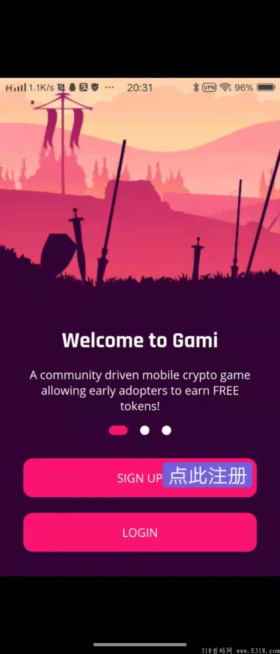 新项目GAMI 谷歌商店直接搜索gami 限时邀请内测 抢先体验内测版本 游戏NFT类项目