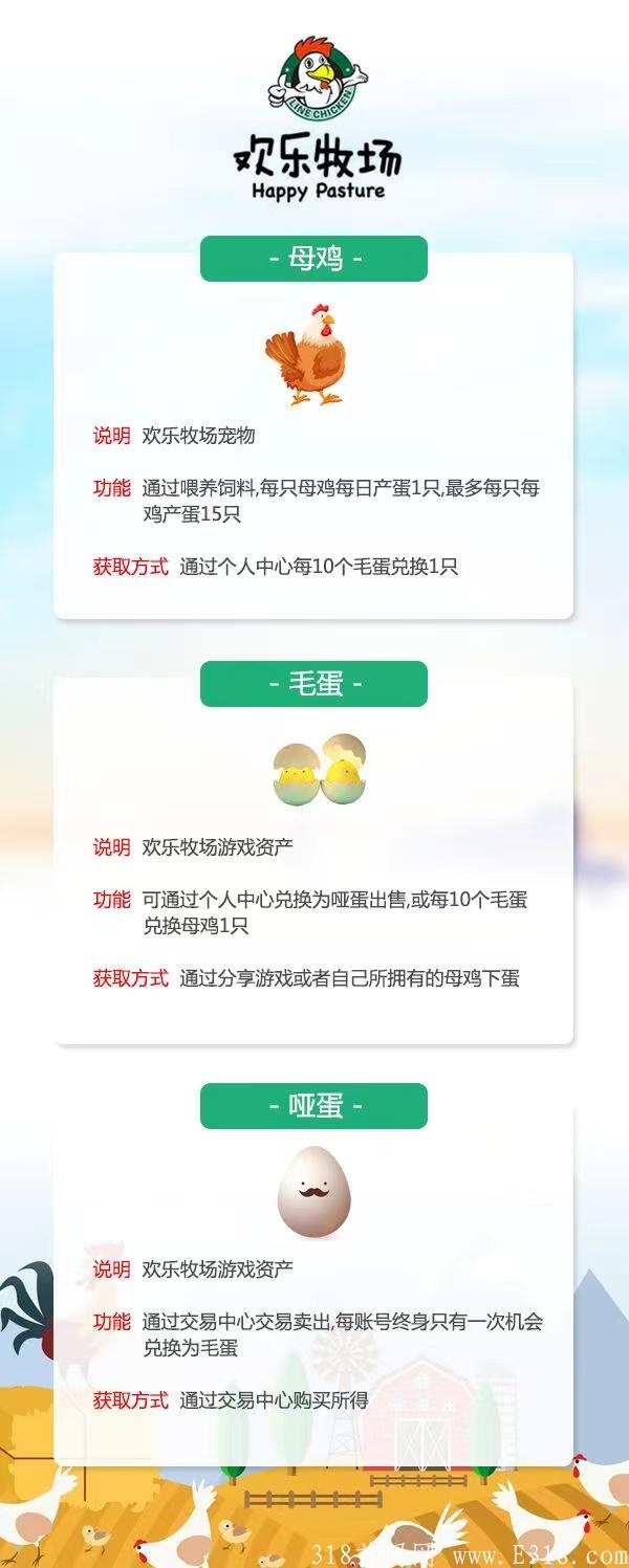 欢乐牧场，养鸡赚钱，首码预热，11月中旬上线！