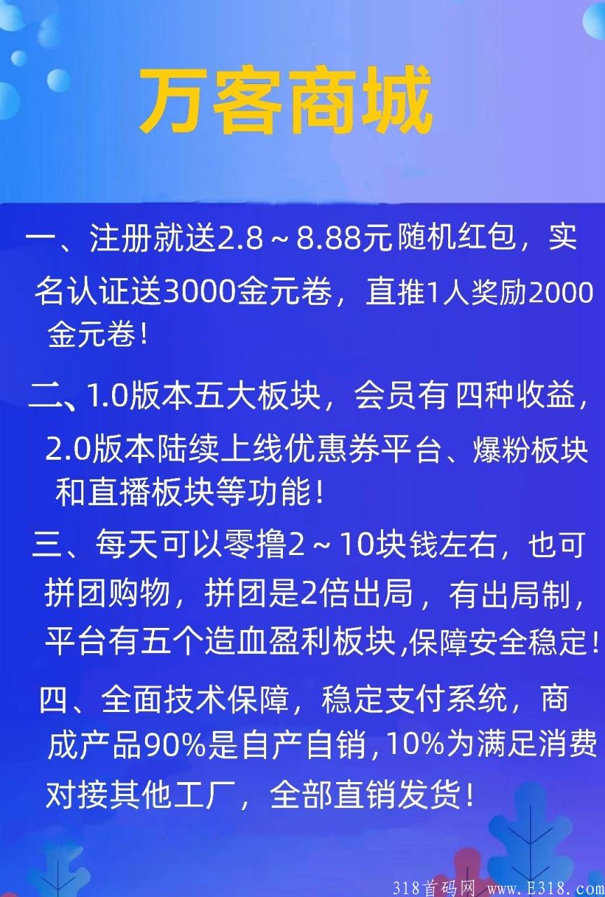 万客商城大项目预告，全网对接团队领导人内排手机号，另有团队扶持