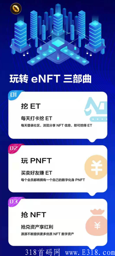 【首码eNFT】enft怎么玩？注册就送平台币ET！！！