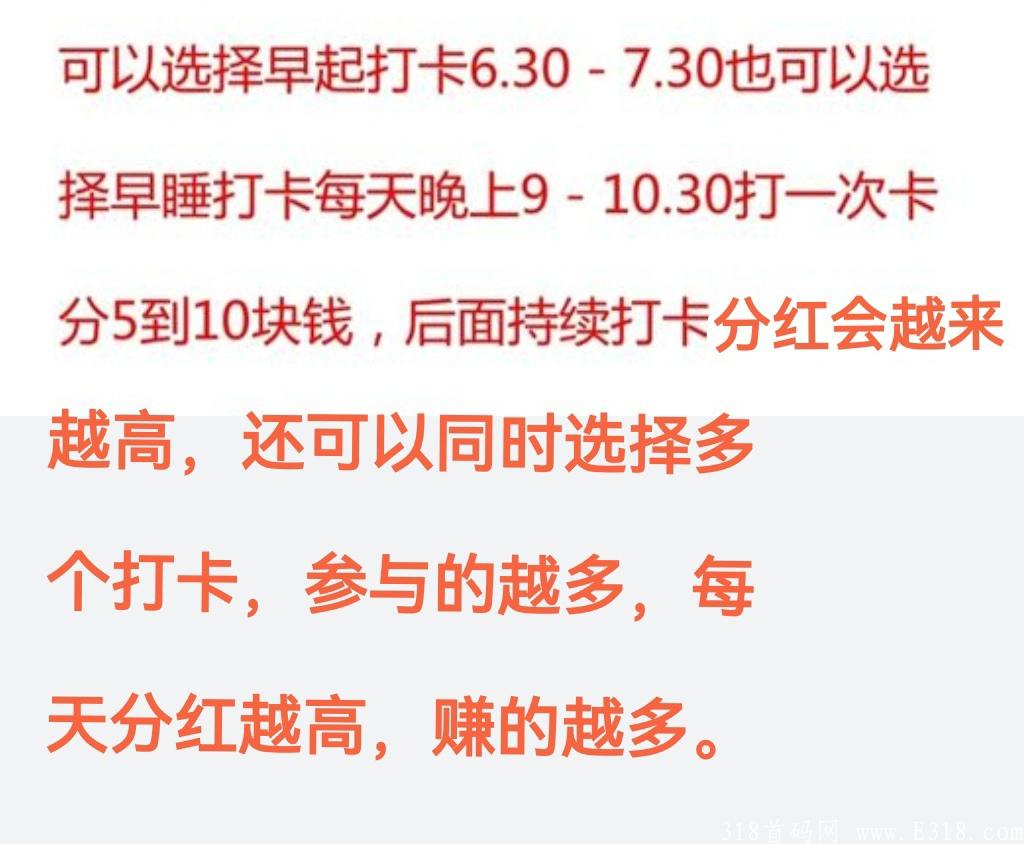 最新首码，打卡闯关领分红《淘淘挑战》每天参与打卡闯关。每天分红。