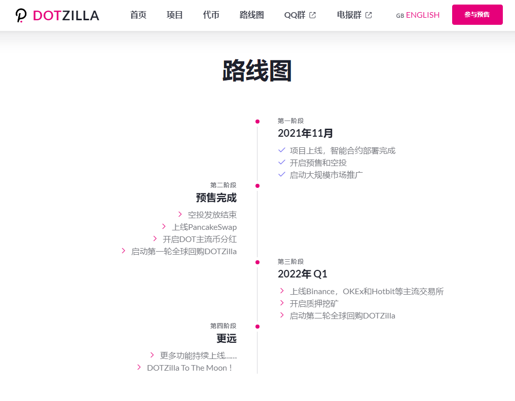 DOTZILLA空投BSC链