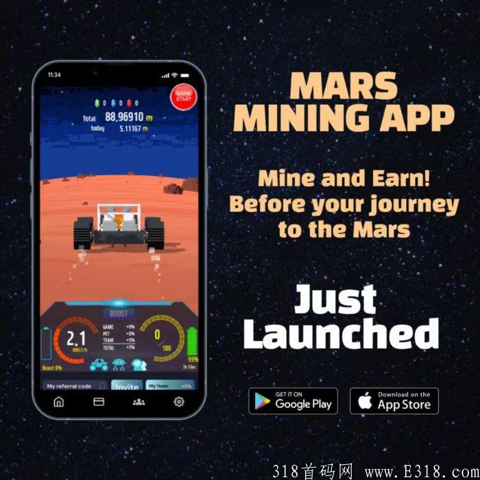 theMars大型元宇宙游戏今日头矿0撸开挖