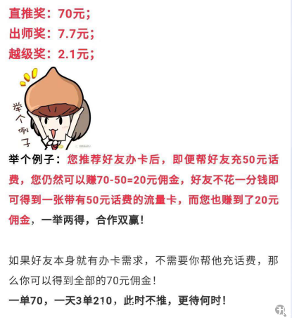 中国联通大王卡,0投资,月租只要9元的流量卡。办理还奖励75元,推广还有三代收益。 image.png