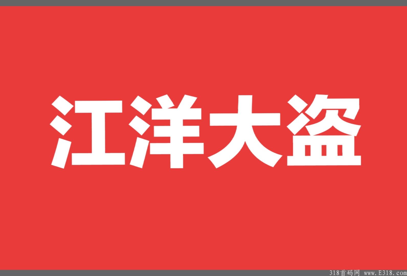 江洋大盗//全网独创黑马项目