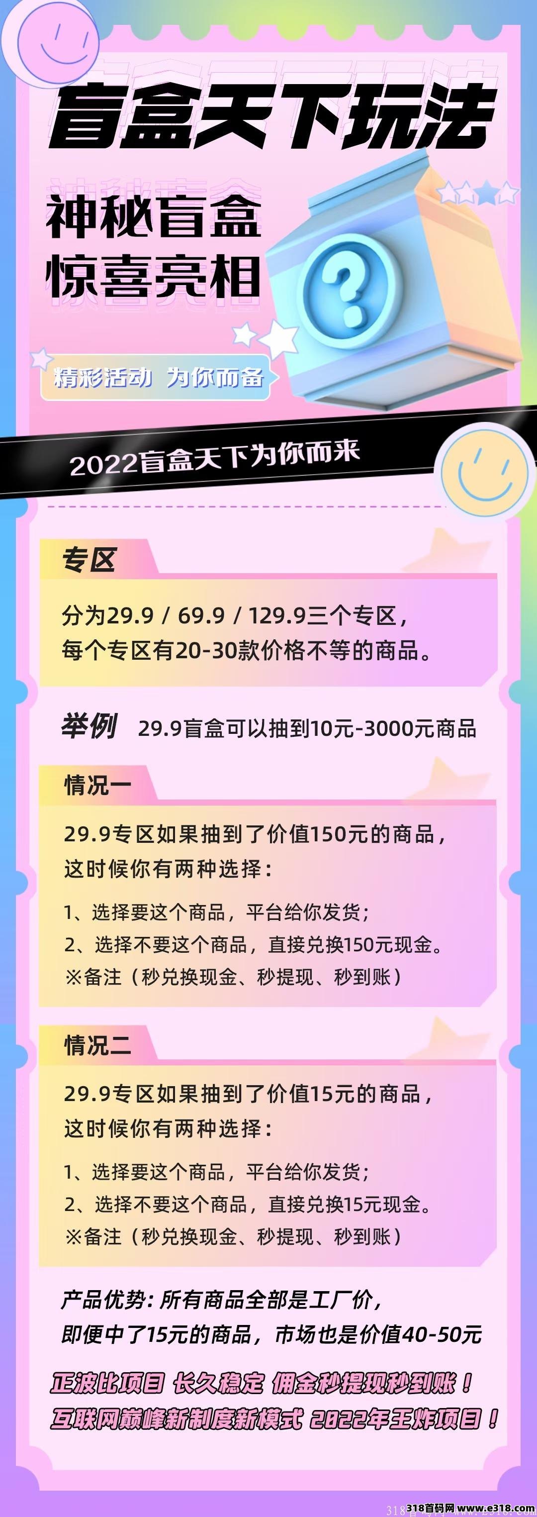 盲盒天下，首码官方总对接  超级撸钱项目