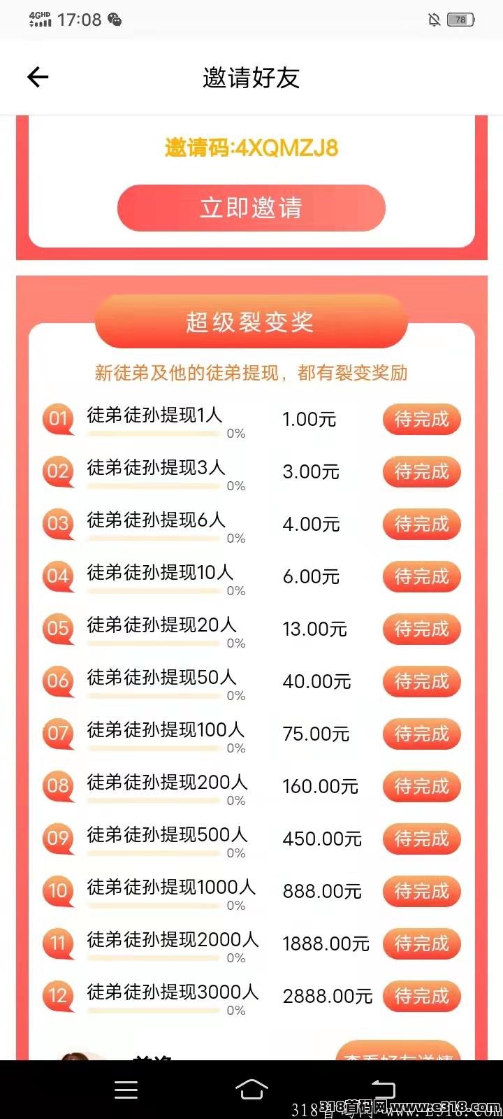红赏吧新人速领12元，每天积分分红，邀请好友升级合伙人！