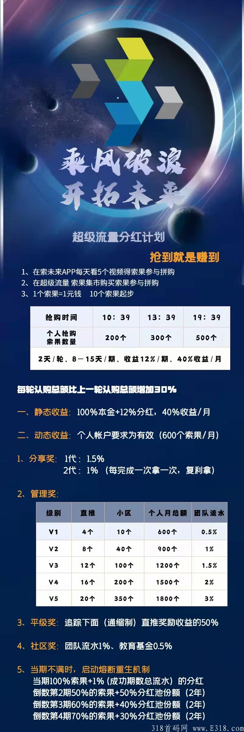 首码零撸索未来，推广红利期速度来玩