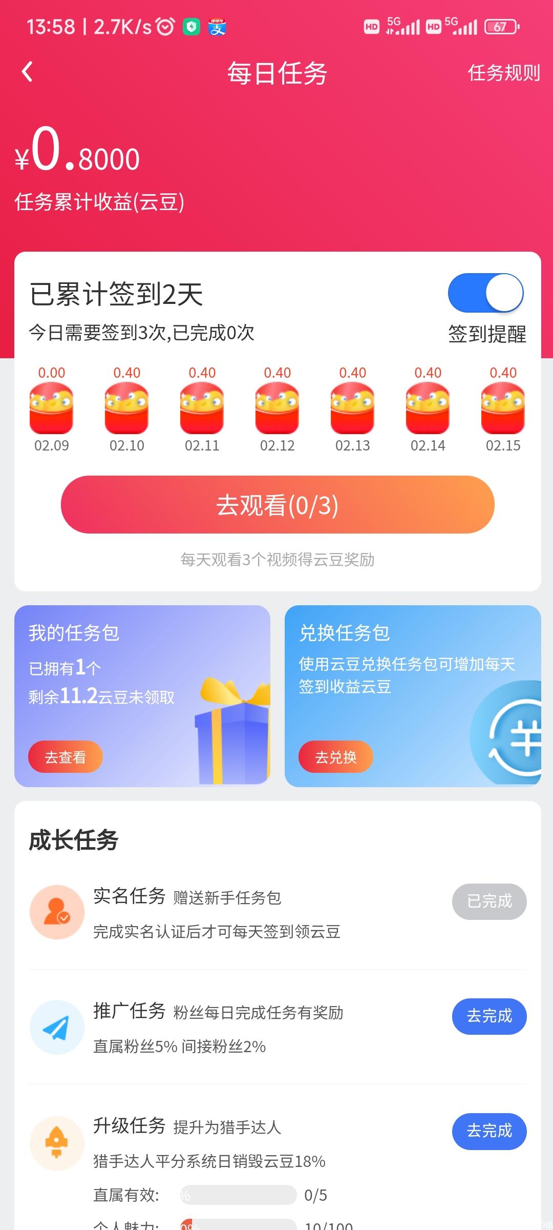 盒云优选，一币7.42