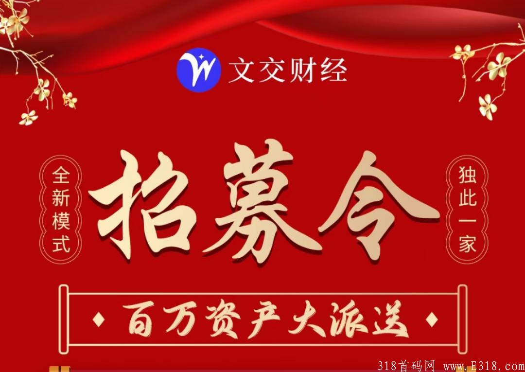 文交财经首码，白嫖2500积分