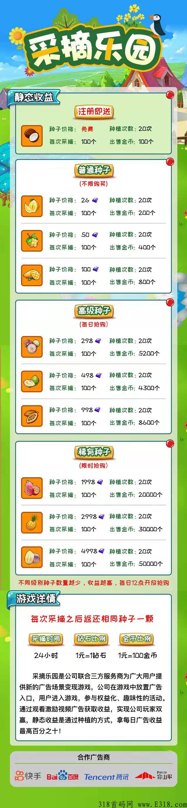 三月采摘园首码预热中